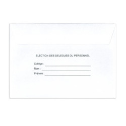 Enveloppes d'identification personnalisable