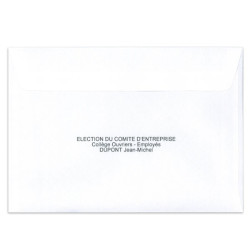 Enveloppes d'identification personnalisable