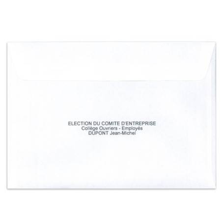 Enveloppes d'identification personnalisable