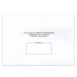 Enveloppes d'émargement personnalisable