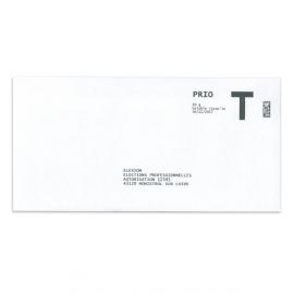 Enveloppe de retour lettre T 110x220 DL
