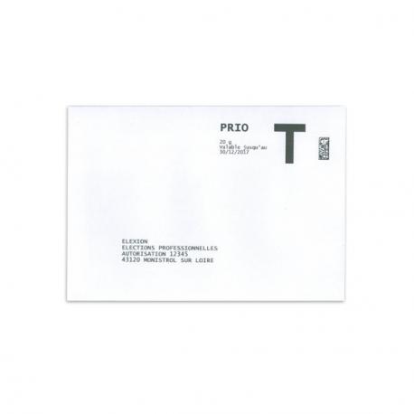 Enveloppe de retour lettre T 114x162 C6