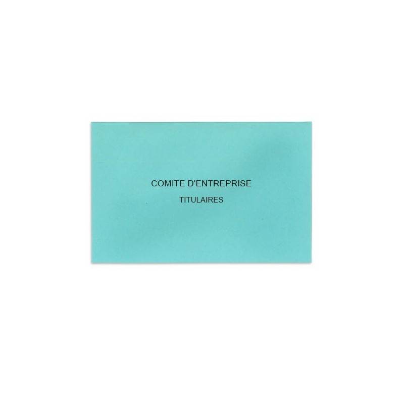 Enveloppes De Vote Pour L Election Du Comite D Entreprise Bleu Clair