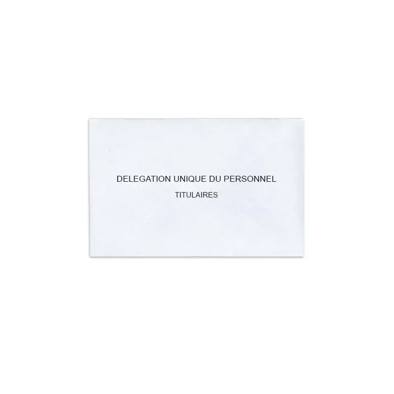Délégation Unique du Personnel Blanc Délégation Unique du Personnel Blanc