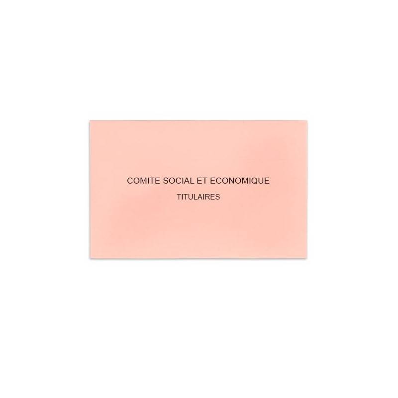 Comité Social et Economique rose clair
