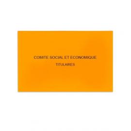 Enveloppes Comité Social et Economique orange (50 env.)