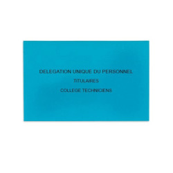 Délégation Unique du Personnel Bleu Vif