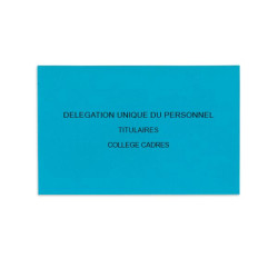 Délégation Unique du Personnel Bleu Vif