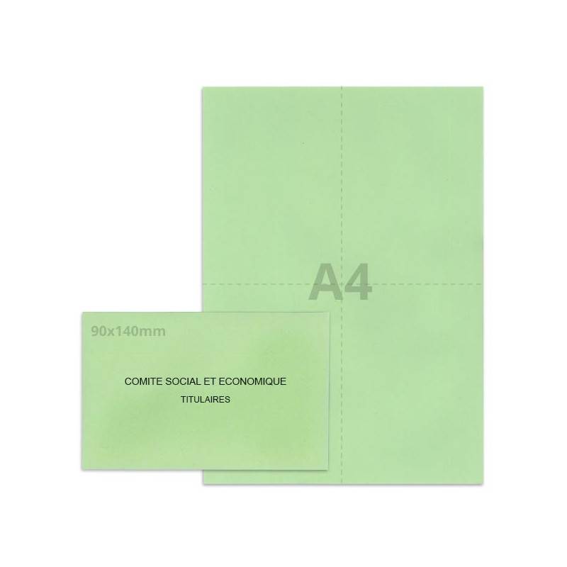 Kit élection Comité Social et Economique vert clair Kit élection Comité Social et Economique vert clair