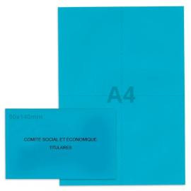 Kit élection Comité Social et Economique bleu vif (50 env + 50 feuilles A4)