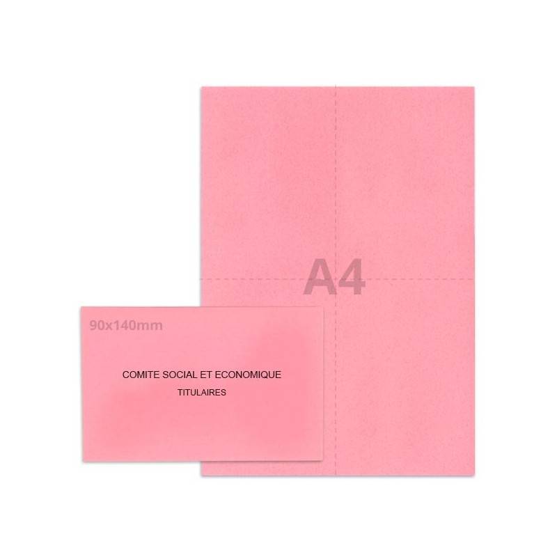 Kit élection Comité Social et Economique rose vif