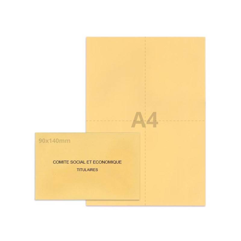 Kit élection Comité Social et Economique beige Kit élection Comité Social et Economique beige