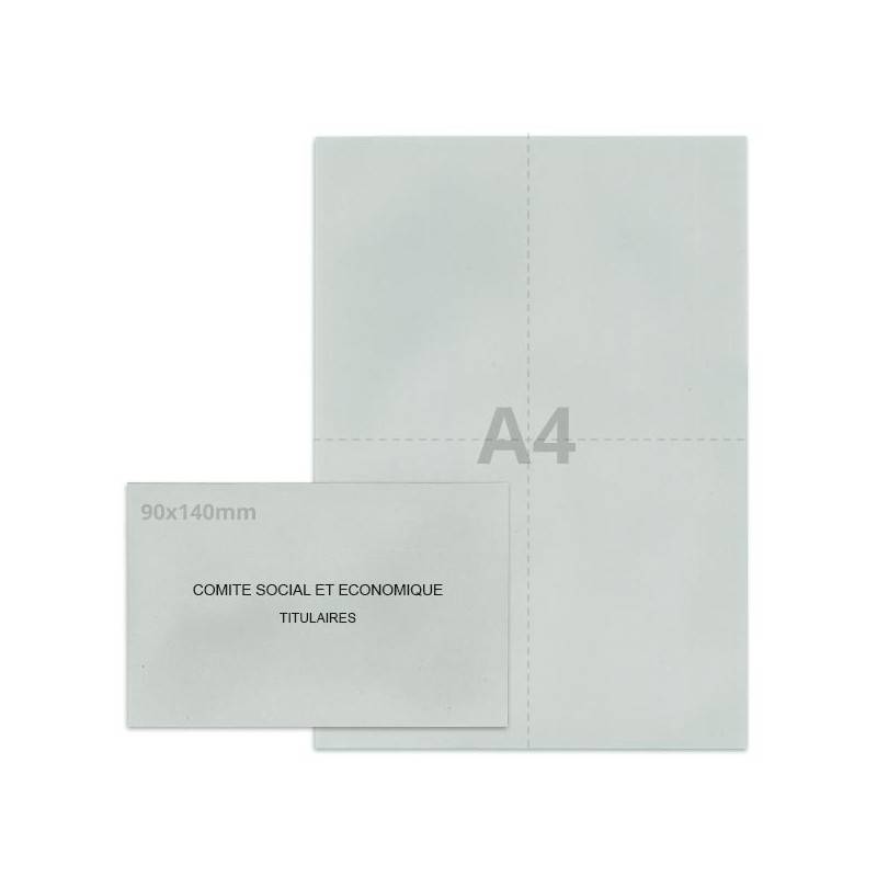 Kit élection Comité Social et Economique gris Kit élection Comité Social et Economique gris