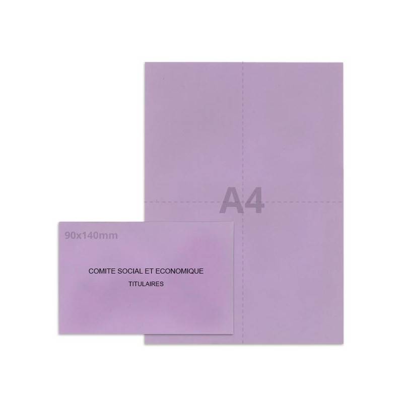 Kit élection Comité Social et Economique lilas