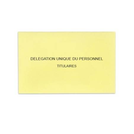 Délégation Unique du Personnel Jaune Clair