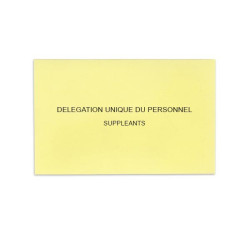 Délégation Unique du Personnel Jaune Clair