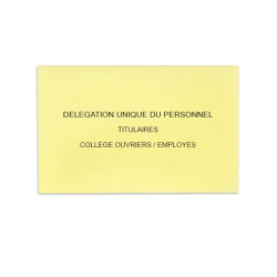 Délégation Unique du Personnel Jaune Clair