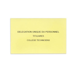 Délégation Unique du Personnel Jaune Clair