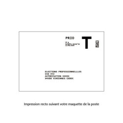 Retour Lettre T + émargement personnalisé 114x162