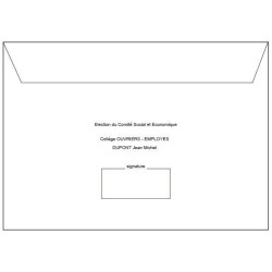 Retour Lettre T + émargement personnalisé 162x229 COMITE SOCIAL ET ECONOMIQUE