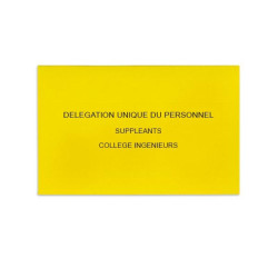 Délégation Unique du Personnel Jaune Vif