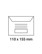 Enveloppes d'émargement pré-imprimées 110x155