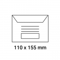 Enveloppes d'émargement pré-imprimées 110x155