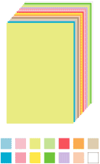 Feuilles de papier couleur A4